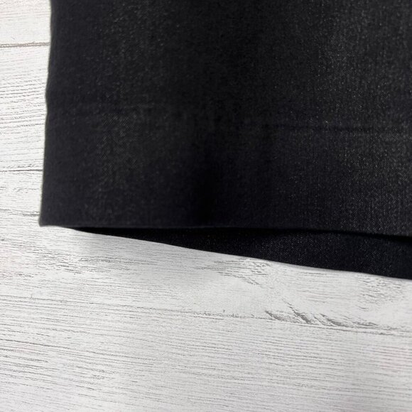 Nic + Zoe Skirt Womens Size 12 Black Asymmetric Geometric Seam Mini Cotton - Picture 5 of 16